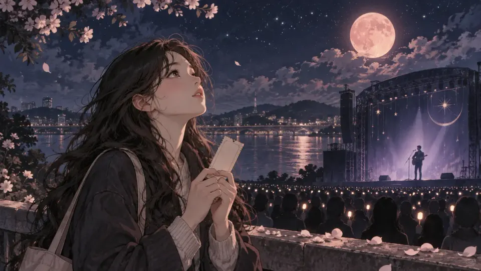 최애운명의 주제를 담은 오리지널 일러스트