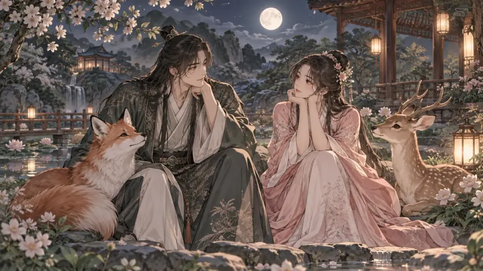 MBTI 동물 궁합의 주제를 담은 오리지널 일러스트