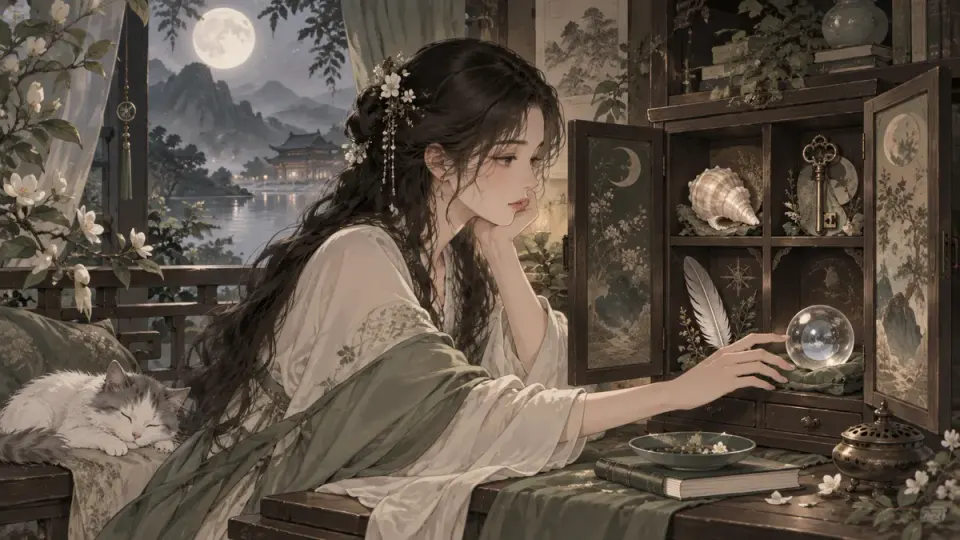 심리테스트의 주제를 담은 오리지널 일러스트