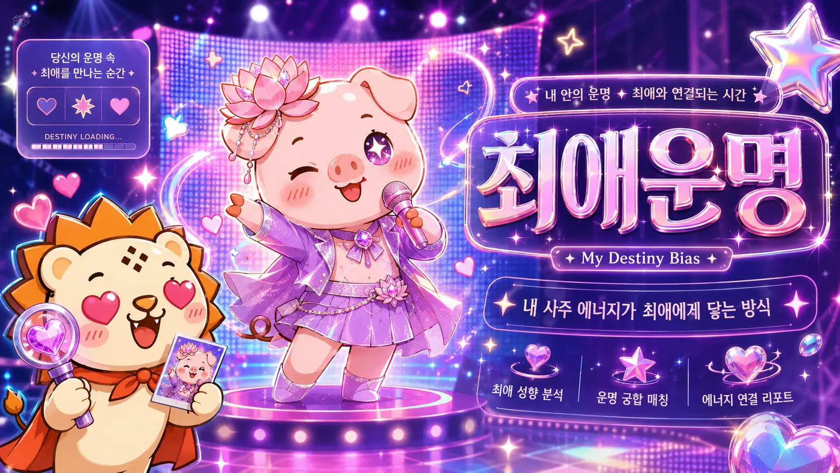 최애운명 서비스 배너